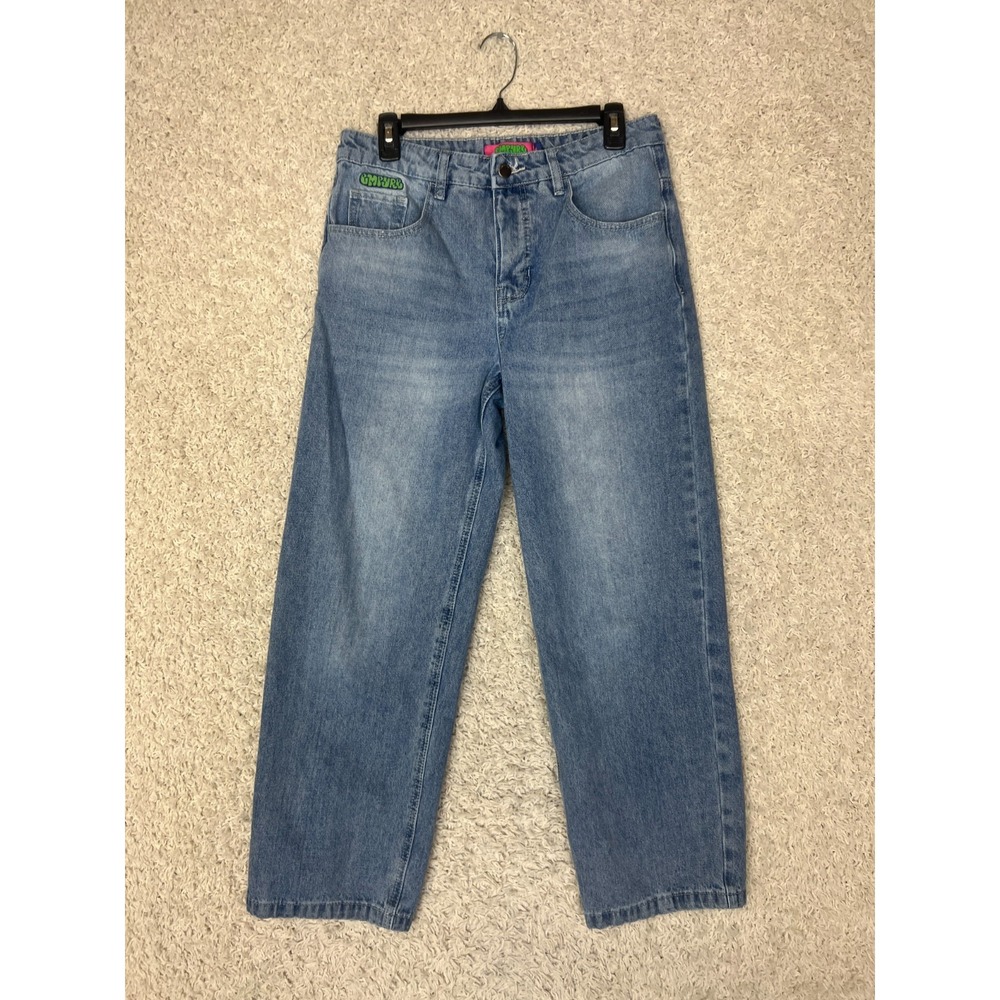 Empyre Jeans Womens Sz 8 Blue Baggy Straight Leg Skater Hip Hop Grundge
